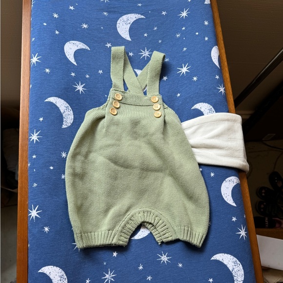 Juni knit cotton overalls 6-12 months - Picture 1 of 1